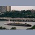 Barge poussée sur l'Hudson river